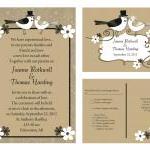 50 Custom Wedding Invitation And Matching Rsvp..