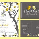 Custom Personalized Wedding Invitations- With Love..